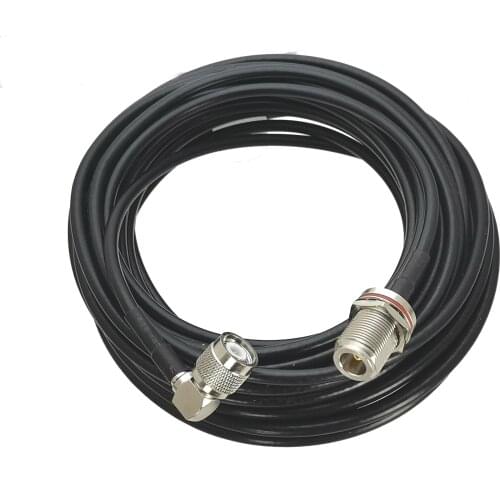 Cable TNC male plug Right angle to N female jack Bulkhead connector RF straight RG58 Jumper pigtail 4inch~20M