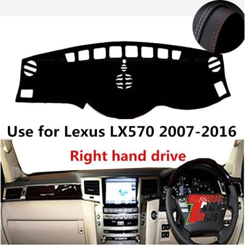 TAIJS Factory protective Leather Car Dashboard Cover For Lexus LX570 2007 2008 2009 2010 2011 12 13 14 15 16 Right hand drive