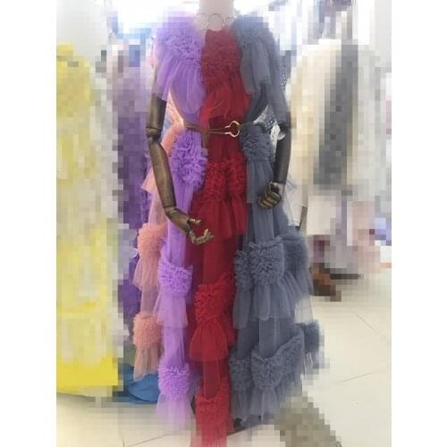 Nice looking French tulle embroidery lace fabric SYJ-96684 african net lace textile