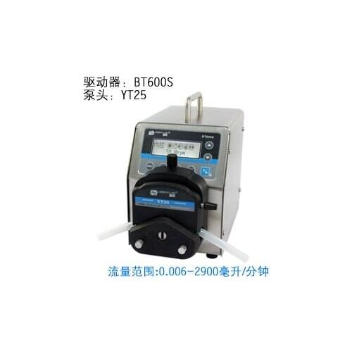 BT600S YT25 Lab Food Industrial Basic Speed Variable Big flow Peristaltic Filling Dosing Pump 0.17-2900 ml/min