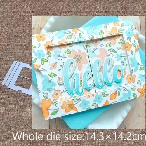 XLDesign Craft Metal Cutting Dies stencil mold FOLD FRAME decoration scrapbook Album Paper Card Craft Embossing die cuts