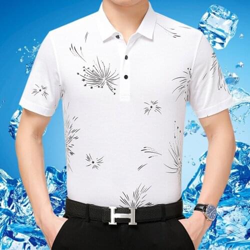 Mans T-shirt Summer 100% Silk White T Shirt Men Print Oversized Tshirts Black Mens Fashion Tee Shirt Homme 811/48/12 KJ1959