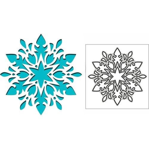 New Christmas Fancy Snowflake Frame 2020 Metal Cutting Dies for DIY Scrapbooking and Card Making Decor Embossing Craft No Stamps