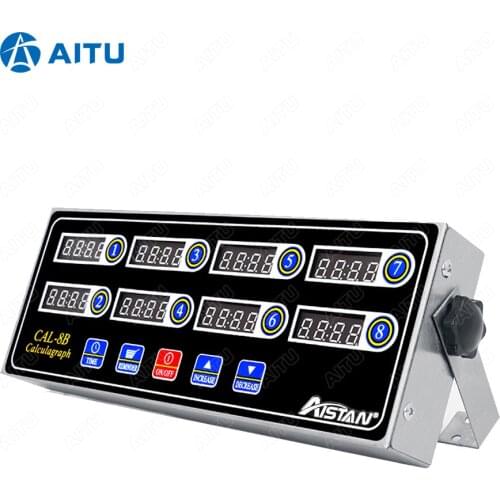 CAL8B/CAL12C portable calculagraph 8/12 channel multi-function digital timer LCD display shaking reminder