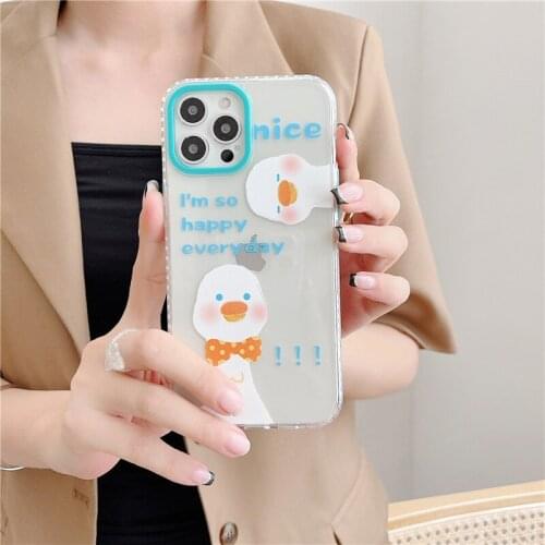 Cute Cartoon Animal IPhone 11 Case Apple 12 Promax Case Transparent 7 / 8p Female XS Iphone Xr Phone Cases Iphone 7 Case