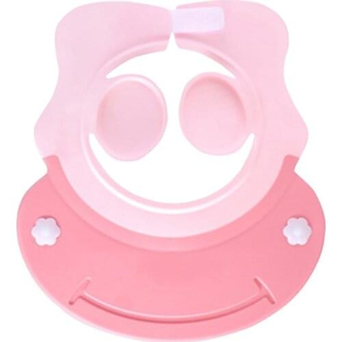 Children Waterproof Cap Safe Baby Bath Shower Hat Adjustable Accessories Visor For Bathing Protect Eyes Ears PVC Suit 0-6 Kids