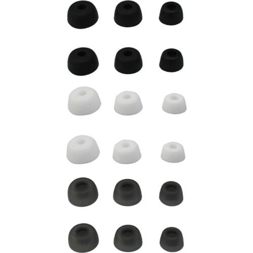 Soft Silicone Earbuds Earplugs Cover Eartip Cap for Jabra Elite 75t/Elite 65t/Active/Sport Evolve Headphone