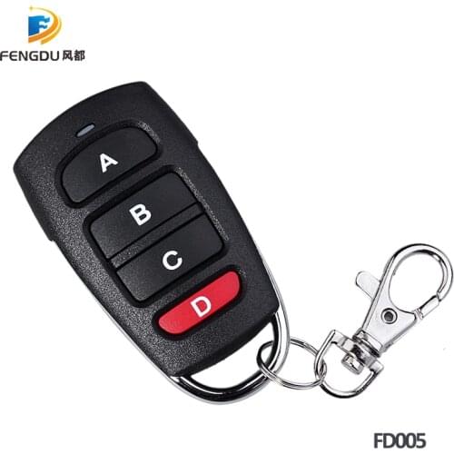 4PCS NICE FLO 1 FLO 2 FLO 4 Universal Remote Control Transmitter Garage Door Gate Fob 433.92mhz fixed code with free shipping