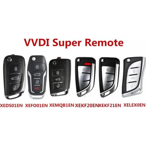 1/3/5 pcs VVDI Super Remote with XT27A01 XT27A66 Chip for VVDI2 /VVDI MINI Key Tool/VVDI Key Tool Max XEDS01/XEMQB1/XEFO01EN
