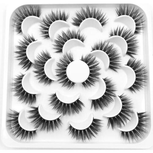 10Pairs 3D Mink Natural Eyelashes Dramatic False Eyelashes Faux Cils Makeup Wholesale Fake Eyelash Extension Maquiagem