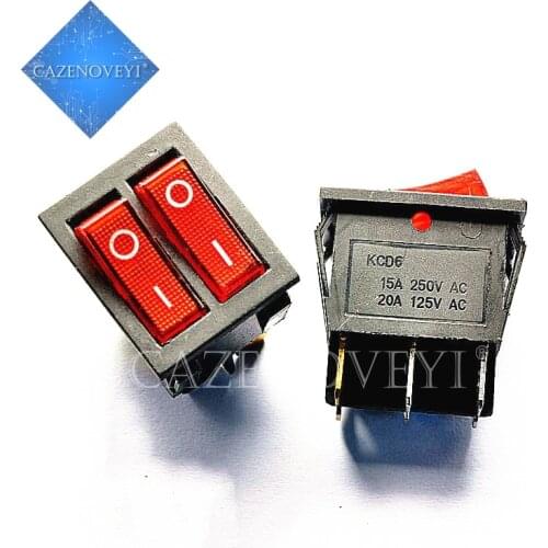 10pcs/lot KCD8-212N Oil radiator heater electric baking pan double switch double rocker switch