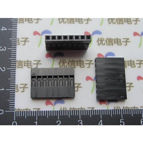 100pcs 2.54mm x8P Plastic For Dupont Jumper Housing Female Pin Connector Wire Cable