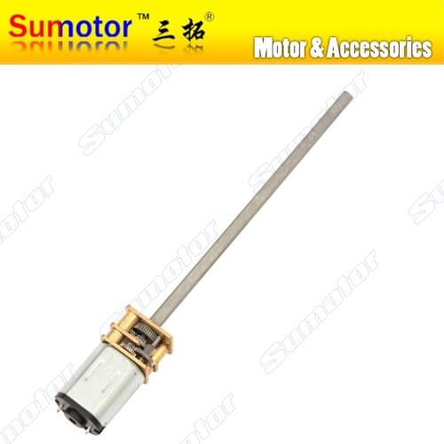 12GA DC 3V 6V 12V Long shaft Micro Electric Reduction Metal Gear Motor DIY engine for RC smart car Robot model Electric lock