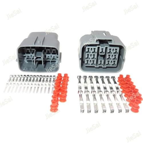 14 Pin/Way 6189-7262 Female Male Car Headlight Plug Waterproof Wire Harness Cable Wiring Connector For Mazda