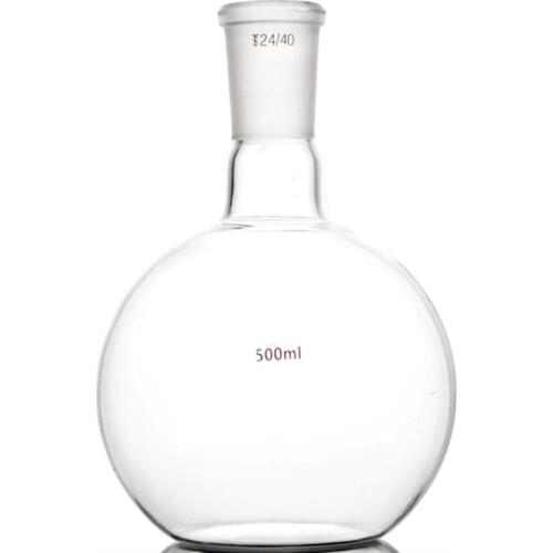 500ml,24/40,Single neck,Flat bottom Glass flask,One neck,Laboratory Glassware