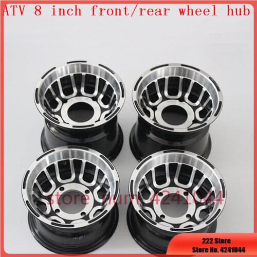 ATV accessories front and rear wheel hub 8 inch go-kart off-road 4 wheel aluminum rims for 19 /20 /21x7.00-8 18 /20x9.50-8 tyre