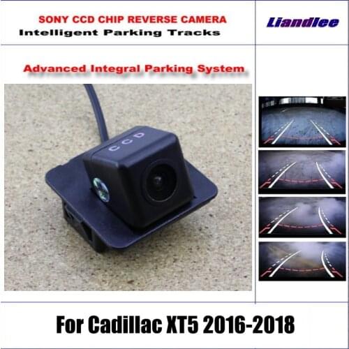 Car Rear View Camera For Cadillac XT5 2016 2017 2018 Intelligent Parking Tracks Reverse Back NTSC RCA AUX CAM