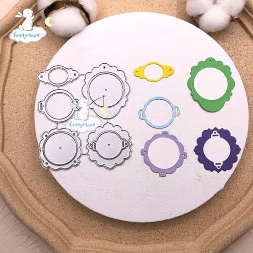 Bunnymoon Wreath 3D Gift Stitched DIY Scrapbooking Stamps Craft Embossing Die Cut Making Stencil Template