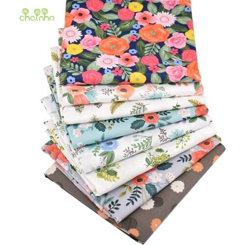 Fragrance of Flower,Printed Twill Cotton Fabric,Patchwork Cloth For DIY Quilting Sewing Baby&Childs Bedclothes,Dress Material