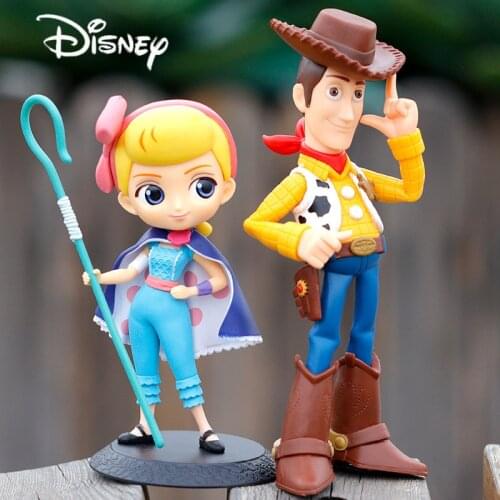 Disney Film Animation Toy Story Cartoon Woody Series Action Figures Model Office Desk Ornaments Childrens Toys Birthday Gift