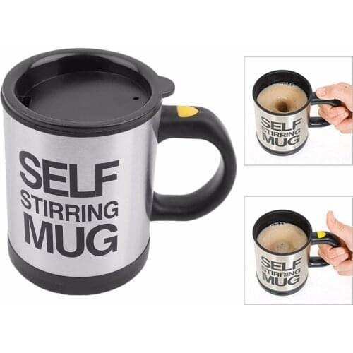 Electric Automatic Coffee Mixing Cup / Mug Drinkware Stainless Steel Cup Coffee Mug Self Stirring Tea Cup Tool High Quality