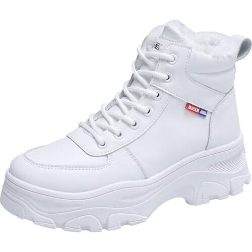 Add Cotton Winter Womens Sneakers Platform Vulcanize Shoes Fashion Breathable Casual Running Winter Shoe for Woman Female 2020