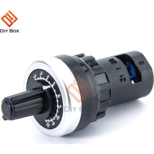 LA42DWQ-22 1K 2K 5K 10K 20K 50K 22mm Diameter Pots Rotary Potentiometer Converter Governor Inverter Resistance Switch