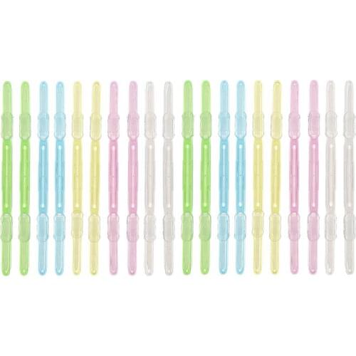 20PCS Multi-functional Binder Clip Plastic Paper Fasten Bookbinding Clips