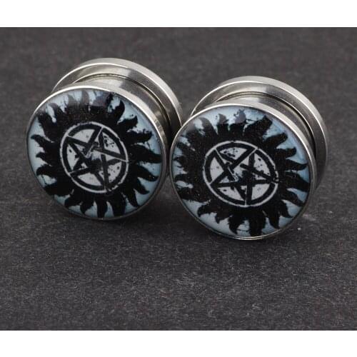 JUNLOWPY Ear Gauge Stretching Kit Stainless Steel Tunnels and Plugs Set Eyelet Expanders Stretcher Piercing Body jewelry 5-16mm