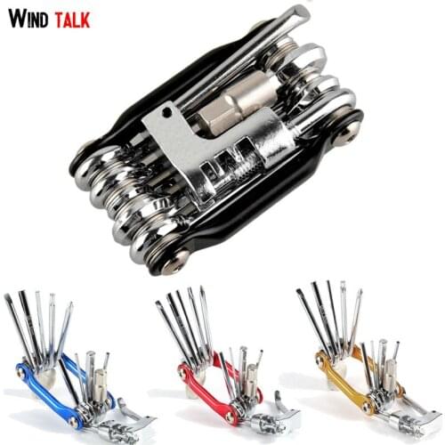 Wind Talk 11 in 1 MTB Multi Bike Repair Tool Kit Protable Mini Hand Break Chain Bicycle Wrench Tool