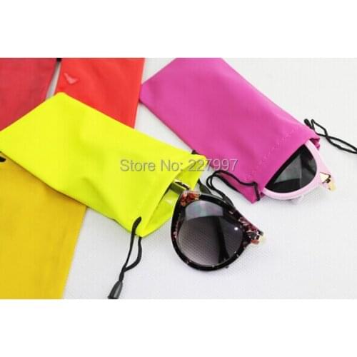 New Arrival Wholesale 1000pcs/lot Waterproof Mobile Phone Bag Sunglasses Pouch Soft Eyeglasses Bag Glasses Case Many Colors