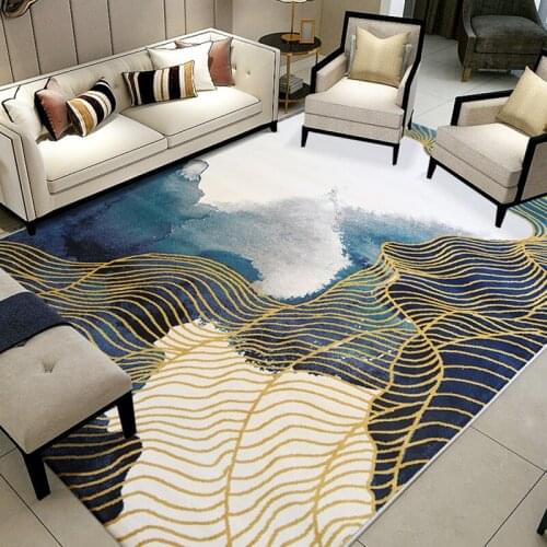 New Chinese style living room carpet modern luxury bedroom study floor door mat thick polypropylene floor mat