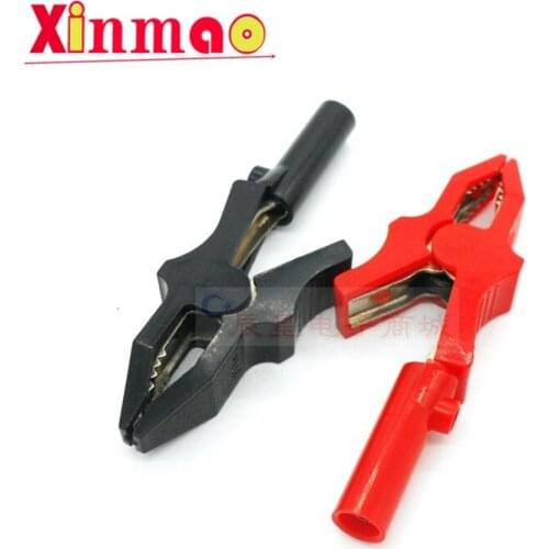 2PCS Fully enclosed alligator clip with high insulation and high voltage resistance