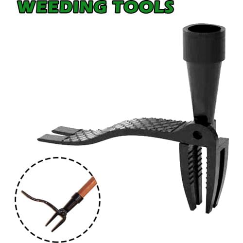Garden Stand Up Weeder Black Aluminum Lever Head Weed Puller Hand Tool Manual Weed Remover Handle with Sharp Claws Fast Delivery