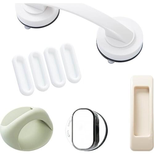 Glass window sliding door strong and seamless adhesive auxiliary handle household refrigerator cabinet suction cup handle
