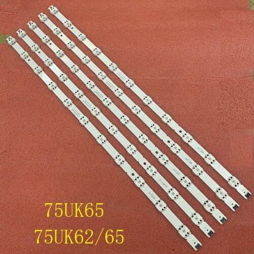 LED bar(5) for LG 75UK6500PLA 75UK6200PLB 75UK6570PUB AGM76249101 SSC_TRIDENT_75UK65_S 75UK62/65 SVL750A24 75UK6190PUB 75UN6950