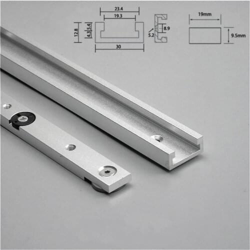 30 Aluminium Alloy T-tracks Slot Miter Track And Miter Bar Slider for DIY Table Saw Miter Gauge Rod Woodworking Tools