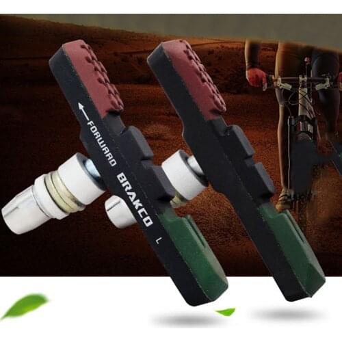 Bicycle V-brake Brake Pads Wear-resistant Replaceable Drawer Type Aluminum/carbon Fiber Rim C-clamp Rubber Brake Block