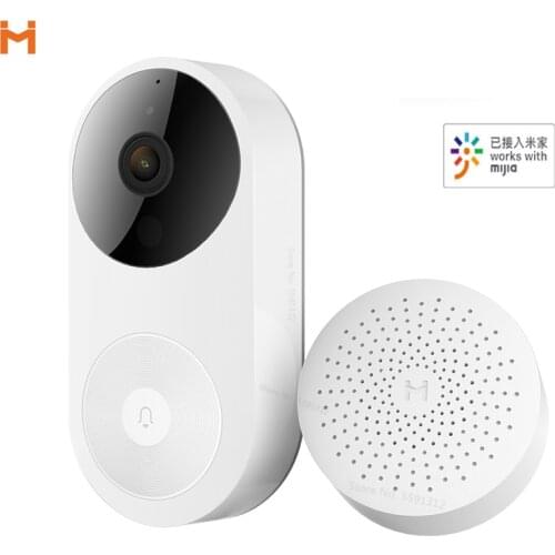 Xiaomi Smart Video Doorbell D1 Visual Intercom AI Face Detection HD Night Vision Wireless Home Security Camera Work Mijia App
