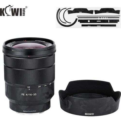 Anti-Scratch Lens Protective Skin Film For Sony Vario-Tessar T FE 16-35mm F4 ZA OSS SEL1635Z & ALC-SH134 Lens Hood 3M Sticker