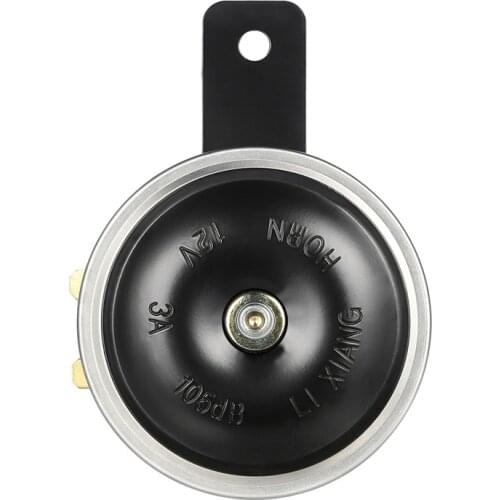 1 Pair 12V Motorcycle Electric Horn Plated Waterproof Loud Horn Motorbike Vehicle Classic Horn with Cover Universal