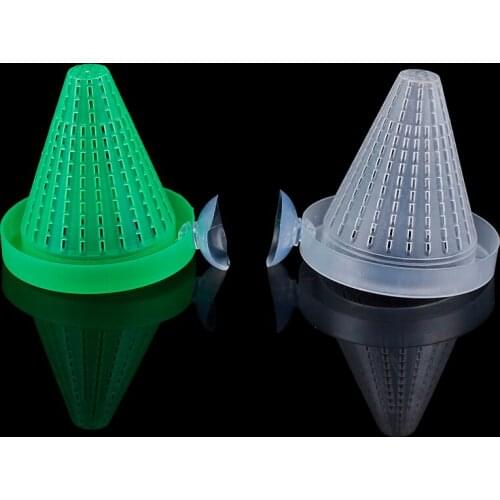 1PC/2pcs Plastic Tapered Aquarium Red Worm Feeding Feeder Funnel Cup Fish Food Feed Tool Fish Tank Supplies