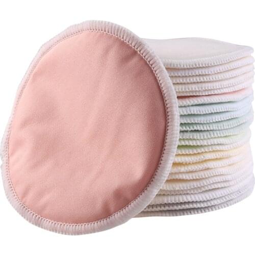 10pcs Washable Nursing Breast Pads For Pregnant Women Waterproof PUL Mom Breastfeeding Bamboo Reusable Nursing Pads 12cm