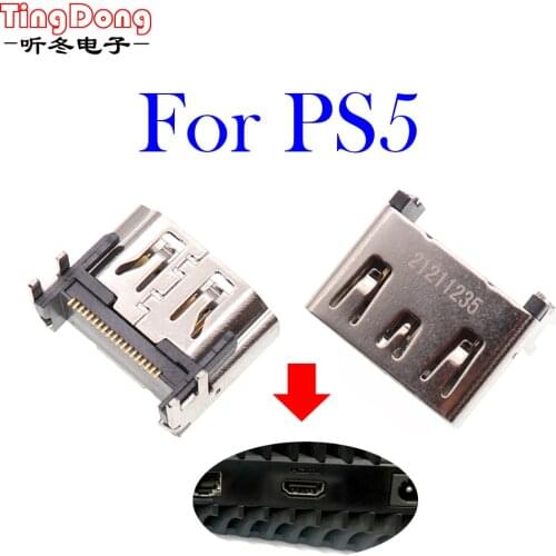 10PCS Brand New HD Interface For PS5 HDMI-compatible Port Socket Interface For Sony Play Station 5 Connector Games Accessories