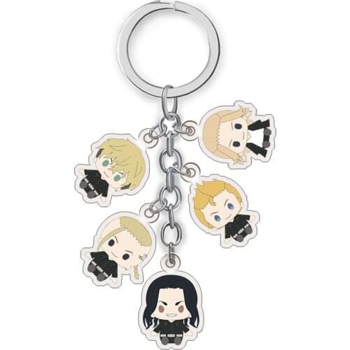 17Kinds Tokyo Revengers Takemichi Baji Chifuyu Mitsuya Mikey Kazutora PVC Pendant Keychain Keyring