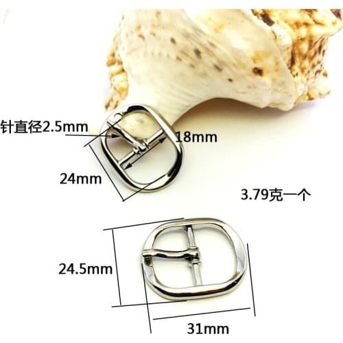 20pcs Origin Oval Bag Backpack Strap Button Detachable Metal Leather Hardware Accessories Sandals Alloy Adjustable Pin Buckle