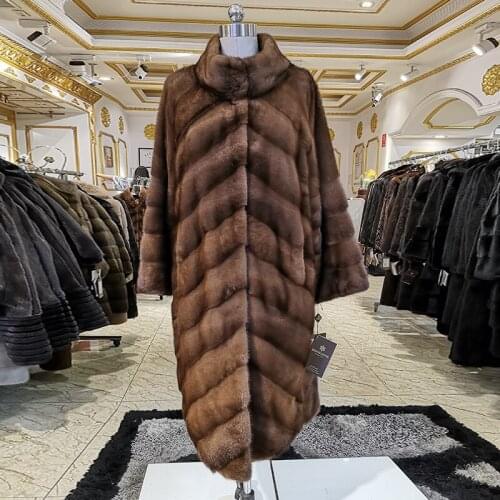 2020 winter real mink fur coat woman fashion mink fur coat High grade real mink fur coat Casual winter coat women fur