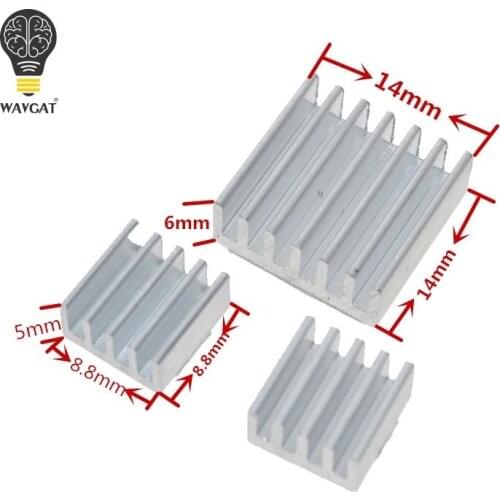 Free Shipping! 90pcs/lot Raspberry PI Pure Aluminum Heat Sink Set Kit 90pcs=Chip heat sink 14*14mm (30pcs)+ 8*8mm (60pcs)