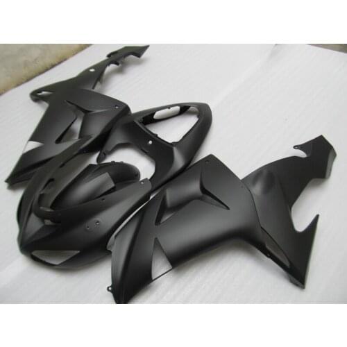 Free Customize Fairing kits for Kawasaki ZX10R 2006 2007 NINJA ZX 10R 06 07 all matte black ABS bodywork fairings set YH21