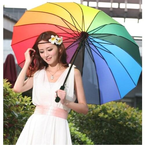 Paraguas Large 16k Super Windproof Umbrella Sun Rainbow Reliable Quality